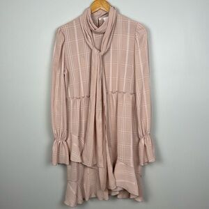 See By Chloe Ascot Neck Dress in Smoky Pink. Size 42 / US XL.
